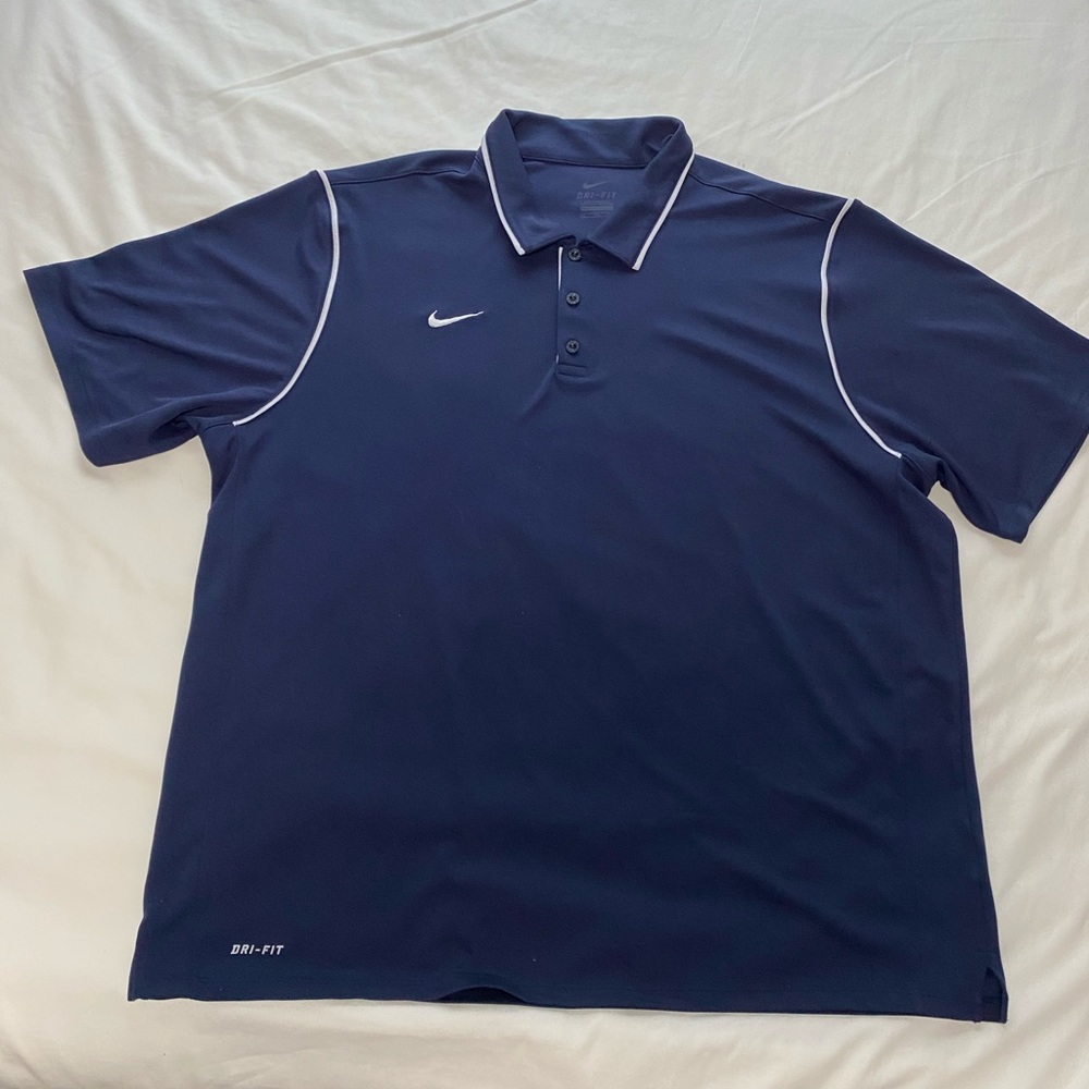 Nike men’s Polo XXL Dri Fit Golf Navy